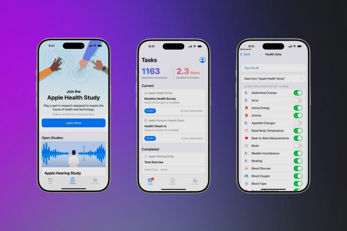 Apple Launches Groundbreaking Health Study Using iPhone and Wearable Technology