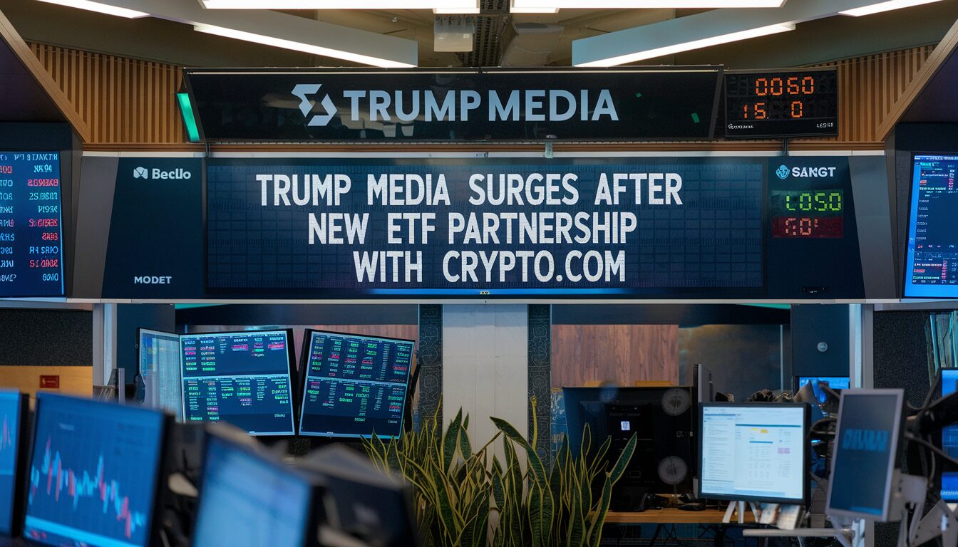 Trump Media Surges After New ETF Partnership with Crypto com